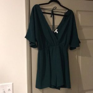 Dark cyan romper